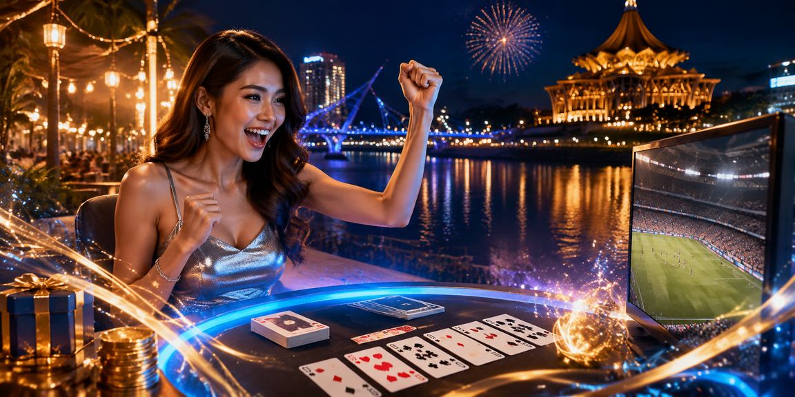 Pemain menikmati permainan rummy secara bertanggungjawab di platform 107 Kuching