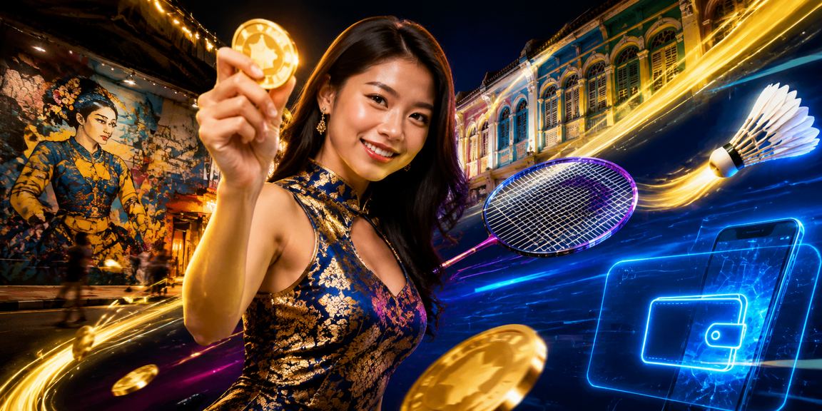 Suasana pertaruhan poker dan kasino bergaya tempatan di Pulau Pinang